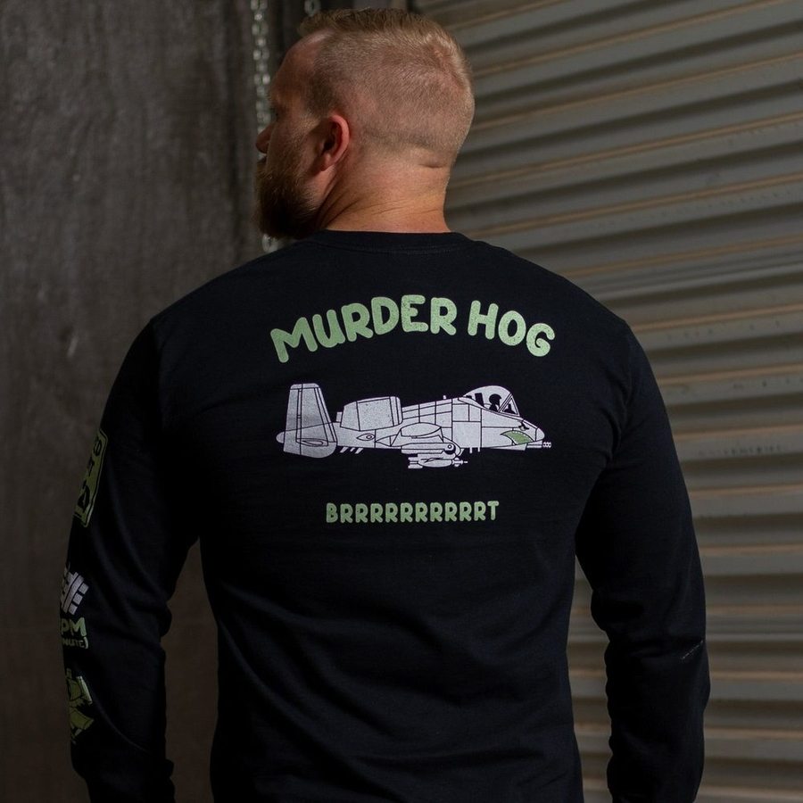 Murder Hog Long Sleeve - Black - Image 3