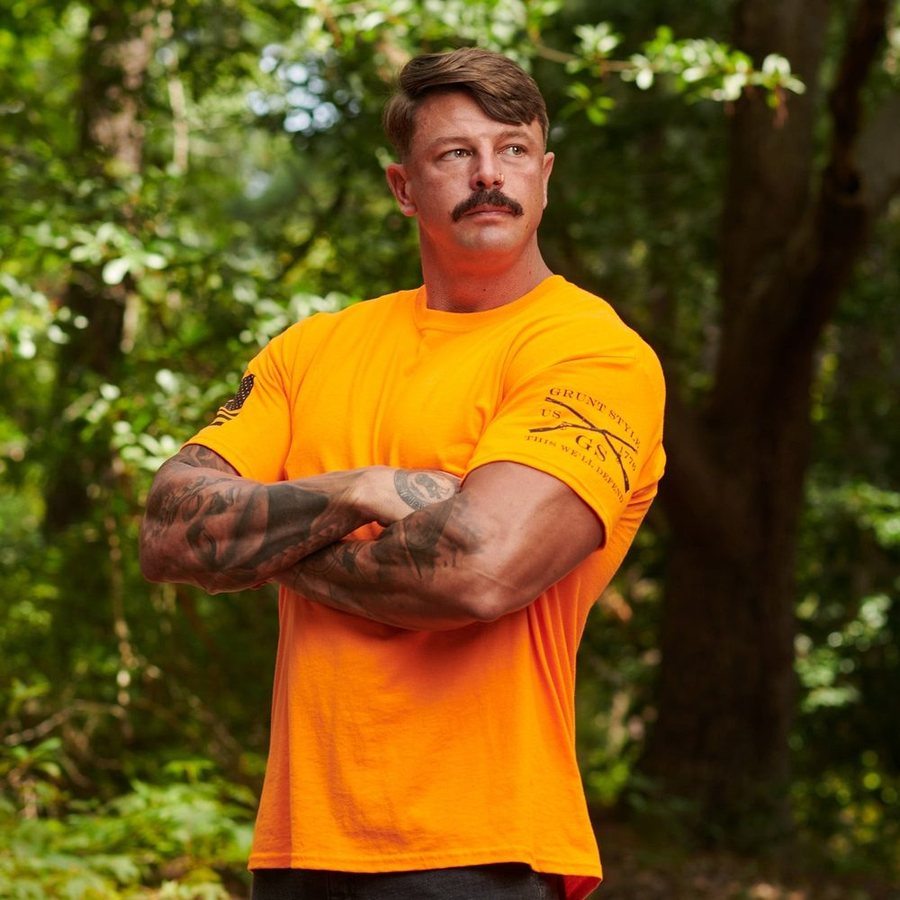 Safety Orange Basic T-Shirt - Image 2