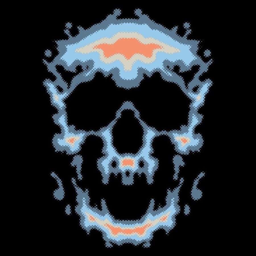 Infrared Skull T-Shirt - Black - Image 2
