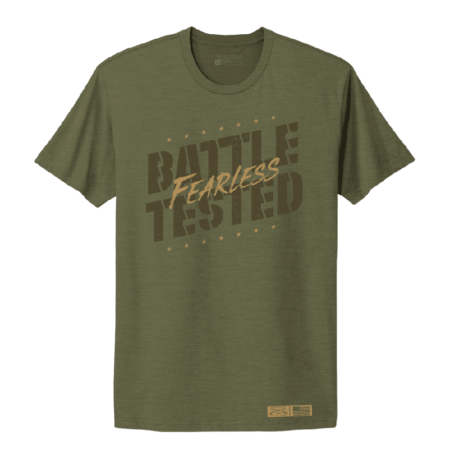 Women's Fearless Boyfriend Fit T-Shirt - Military Green - Image 2