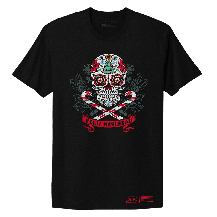 Women's Feliz Navidead Boyfriend Fit T-Shirt - Black - Image 3