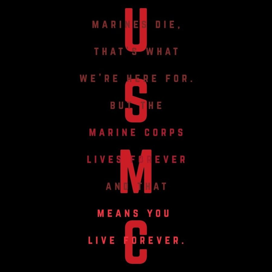 USMC - Women's Lives Forever Boyfriend Fit T-Shirt - Black - Image 2