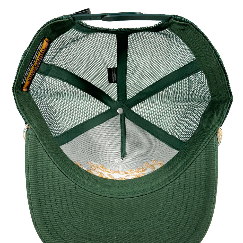 Howdy Golden Green Trucker Hat - Image 4