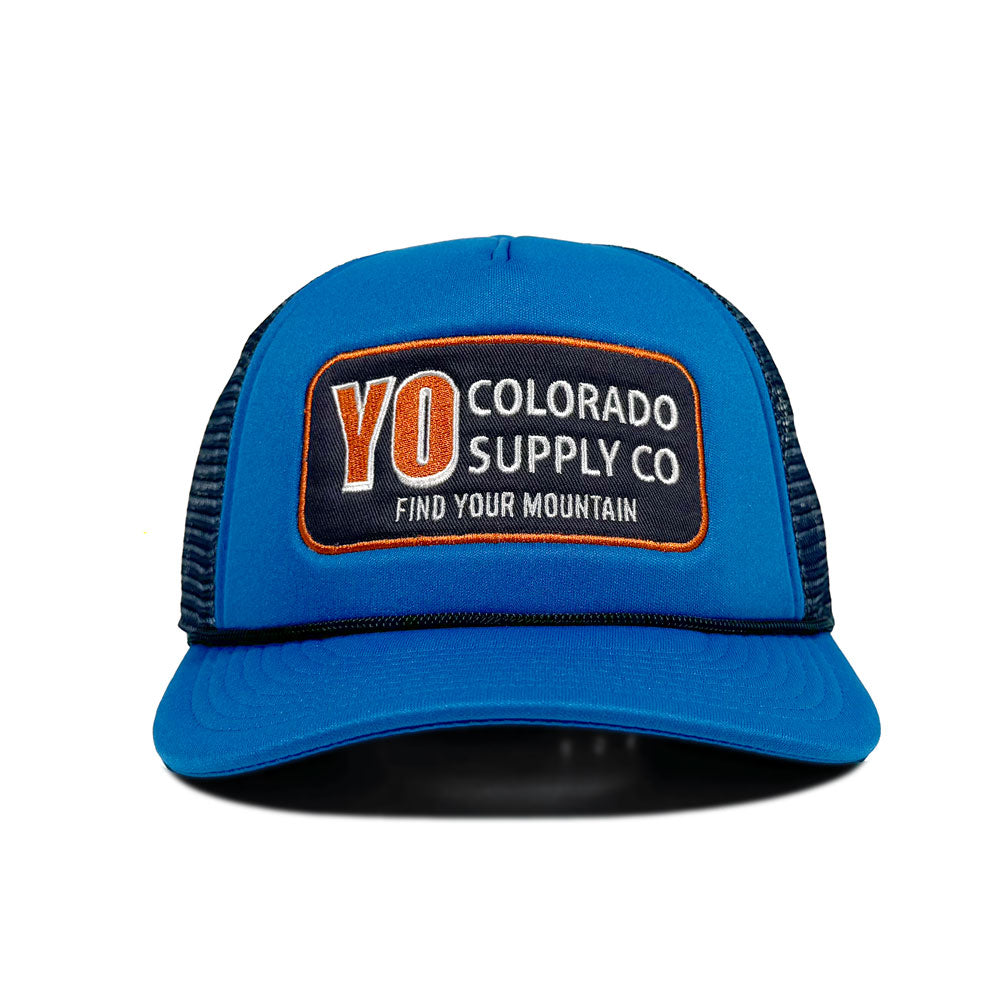 YO Colorado Supply Co Foam Trucker in Blue - Image 2